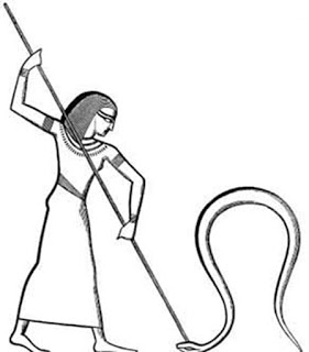 Egyptian goddess harnessing the serpent energy.